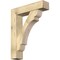 Ekena Millwork Olympic Block Rough Sawn Bracket w/ Offset Brace, Douglas Fir, 8"W x 34"D x 42"H BKT0806X34X42OLY05RDF - alternate 1